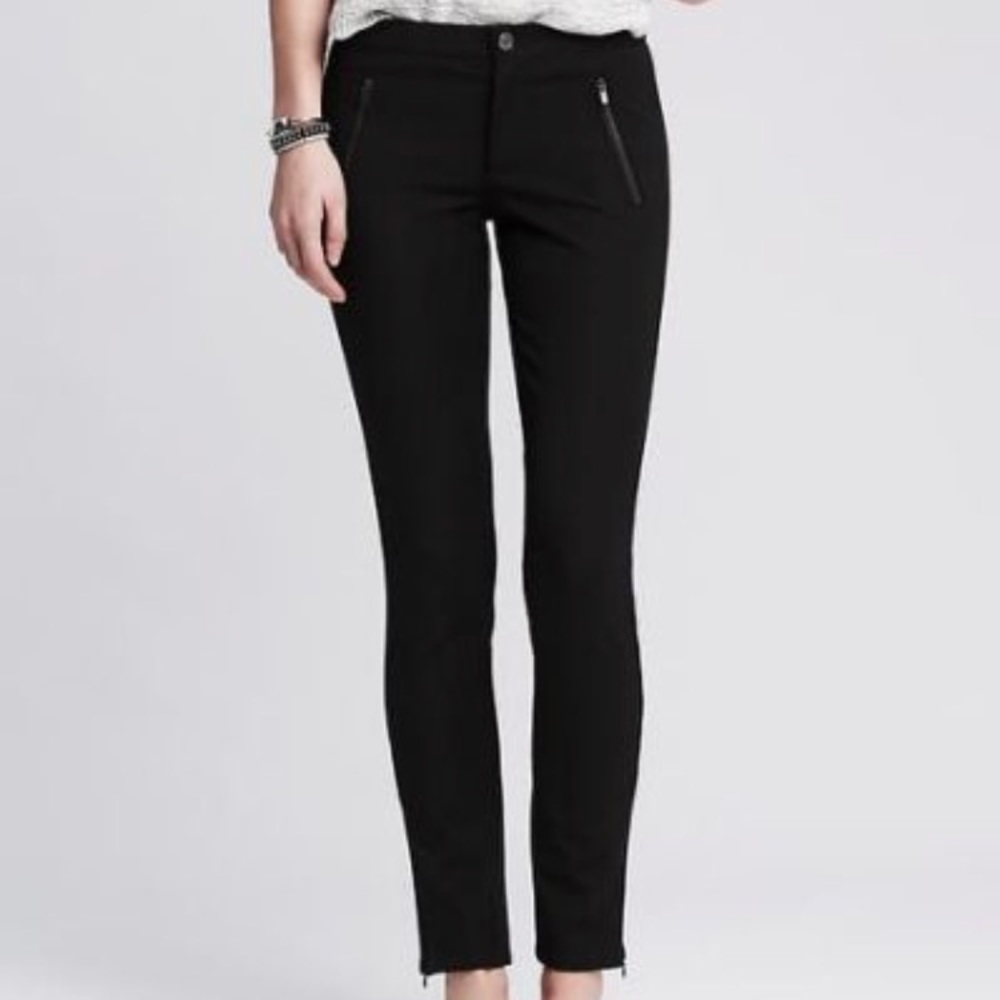 Banana Republic Sloan Fit Zip Pocket Crop Pants